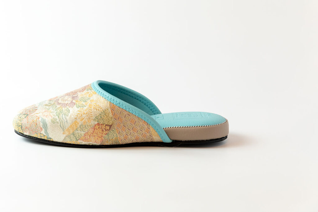 Nishijin Textile Slippers Blue_3