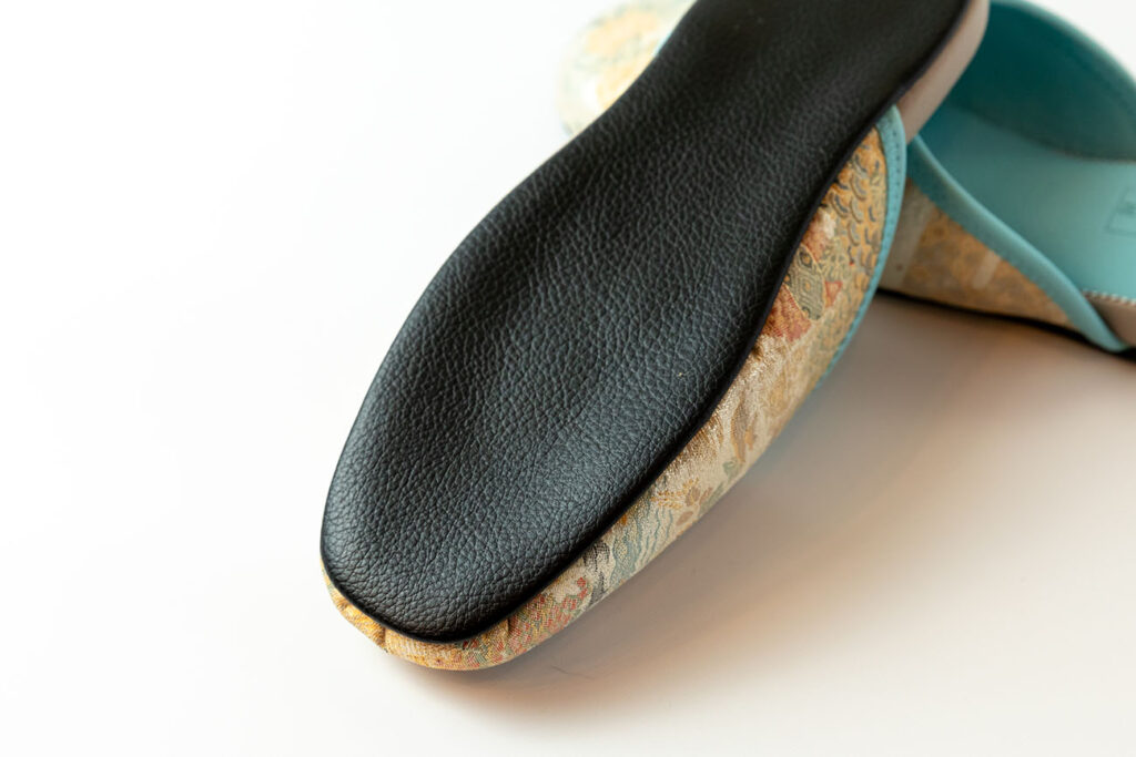 Nishijin Textile Slippers Blue_4