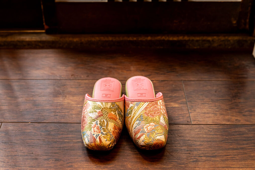 Nishijin Textile Slippers Pink ②_5