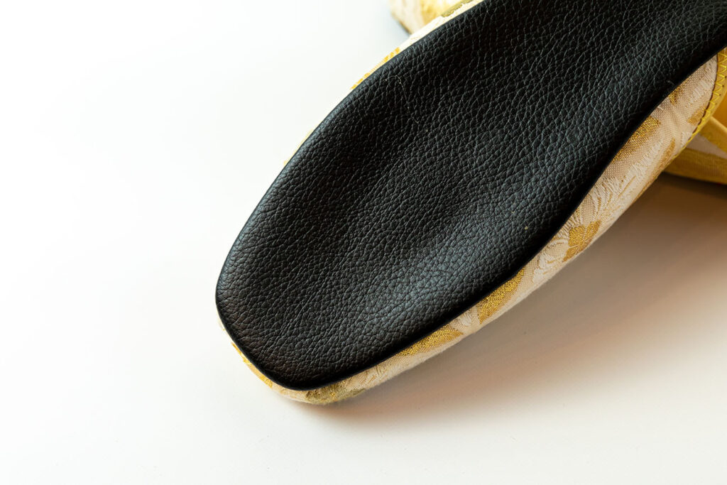 Nishijin Textile Slippers Yellow ②_4